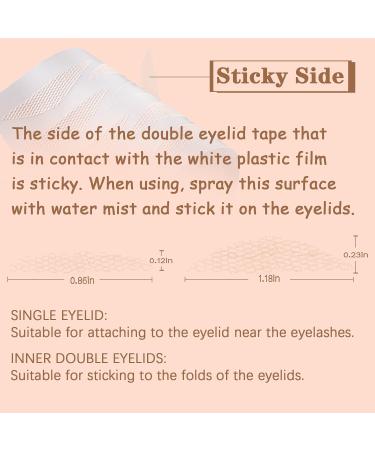 YOYCOOL Cuticuter 120pieces Eyelid Tape Invisible Eyelid Lift Strips Natural Fiber Waterproof Eye Lids Strips For Hooded Eyes Droopy Lids (Wide) - Buy Online on GoSupps.com