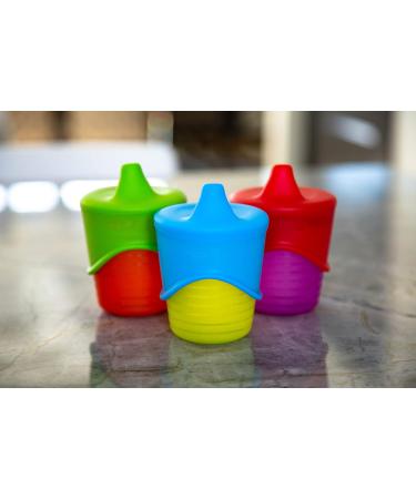 O-Sip! Silicone Sippy Lids (Pack of 3) | BPA-Free | Converts Glass Jars to Sippy Cups | Spill-Proof & Durable - ModFamily - Buy Online on GoSupps.com
