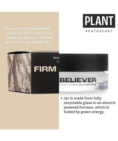 Plant Apothecary Firm Believer 30ml Under Eye Cream with Vitamin C | Reduce Puffiness, Dark Circles, Eye Bags, Fine Lines & Wrinkles | Anti-Aging Skin Care for Men and Women - Buy Online on GoSupps.com