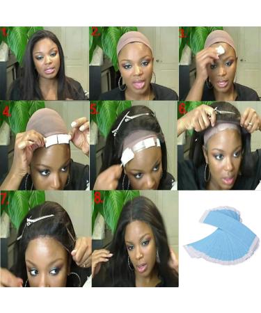 Carriere 108Pc/Lot Fixed Hair Double Tape Wig Adhesive Extended Hair Strip Waterproof for Toupee Lace Wig Film with Slitting Line Easy to Use Fine Workmanship - Buy Online on GoSupps.com