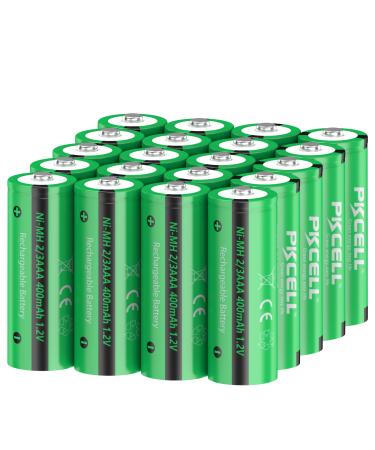 NIMH Rechargeable Battery 2/3AAA Solar Batteries for Outdoor Solar Lights 400mh 1.2V 20PCS(Not AAA Battery)