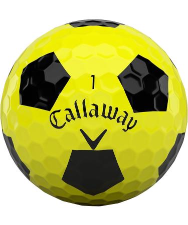 2020 Callaway Chrome Soft Yellow/Black Truvis Golf Balls - Enhanced Performance - Buy Online on GoSupps.com