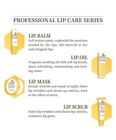 LSxia Honey Milk Lip Care Kit - 4 Piece Set for Moisturizing & Nourishing Dry Lips | Overnight Lip Exfoliator, Repair, and Hydration | Holiday Gift Set - Buy Online on GoSupps.com