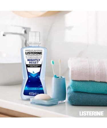Buy Listerine Advanced Nightly Reset Mouthwash 400ml Enamel Remineralization & Overnight Cleaning Mild Taste International Shipping Available - Buy Online on GoSupps.com