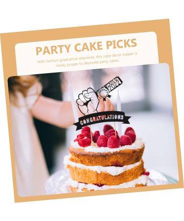 12pcs 2022 Graduation Season Cake Grad Cupcake Topper Congrats Cake Decoration Grad 2022 Cake Decorations 2022 Graduation Cake Picks Cupcake Cups Cupcakes Paper Graduate Buffet Black 15X12.5CM - Buy Online on GoSupps.com
