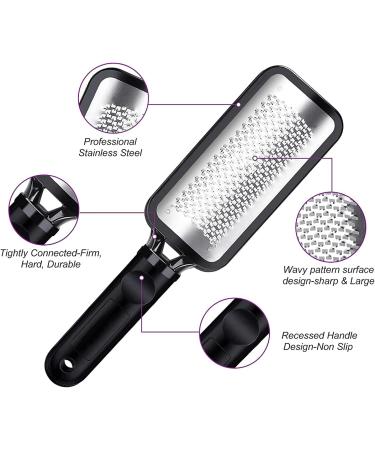 Foot File Callus Remover Professional Pedicure Foot Rasp Removes Cracked Heels Dead Skin Corn Hard Skin Pumice Stone for Feet Scraper File Brush Tools - Buy Online on GoSupps.com