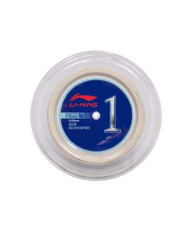 LI-NING High-Performance Badminton String No.1 Badminton String 200m AXJJ072 White