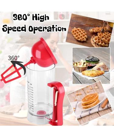  VINGVO Pancake dispenser pancake mixer 1200 ml pancake batter bottle filler filled waffle maker batter dispenser with squeeze handle for making waffles pancakes and cakes - Buy Online on GoSupps.com