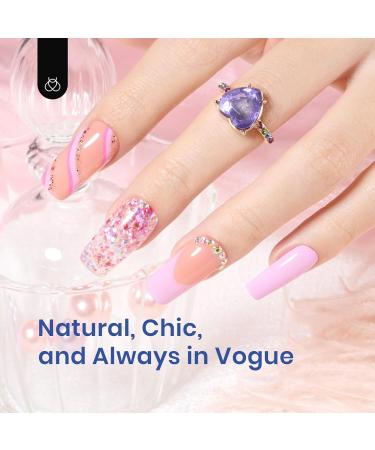 Beetles Gel Nail Kit Easy Nail Extension Set 5 In 1 Nail Glue Gel Base Coat with Pre shaped Medium Square Gel Nail Tips and Uv Led Nail Lamp Acrylic Nail Clipper Nail Art Gifts for Women Square Medium - Buy Online on GoSupps.com