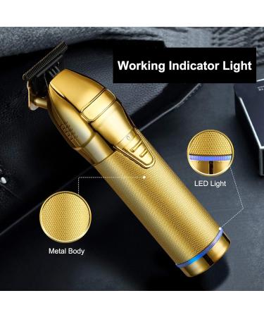 Premium Cordless Hair Clippers for Men - Complete Hair Cutting & Beard Trimming Kit with Guide Combs - Electric Barber Tool in Black - Buy Online on GoSupps.com