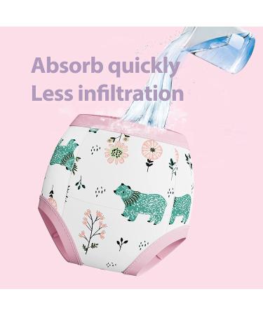 Yufanlili 8 Pack Baby Potty Training Underwear Cotton Toddler Absorbent Training Pants Toddlers Pee Training Diaper Underwear 2T-3T Pink 2-3T Pink - Buy Online on GoSupps.com