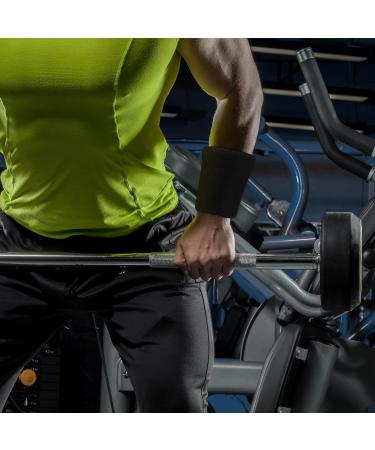 Elastic Welding Tape Wrist Bands - 4 Pack Sports Straps for Men & Women | Fitness Arm Bands for Football Basketball Tennis & Gymnastics - Black - Buy Online on GoSupps.com