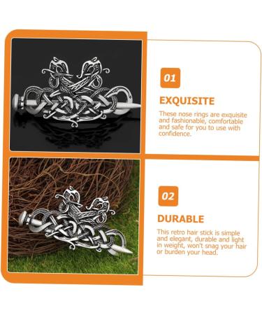 minkissy Viking Knot Hairpin Vintage Hair Chopsticks Metal Hair Clips for Women Antique Style Hair Stick Vintage Hair Clasp Hair Slide Hairpins Bobby Clockwork Modeling Bride Alloy - Buy Online on GoSupps.com