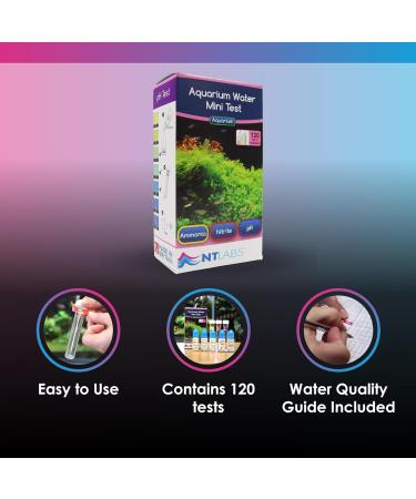 NT Labs Aquarium Water Test Kit - pH Nitrite Ammonia | Maintain Water Quality with Accurate Liquid Drop Tests - Buy Online on GoSupps.com
