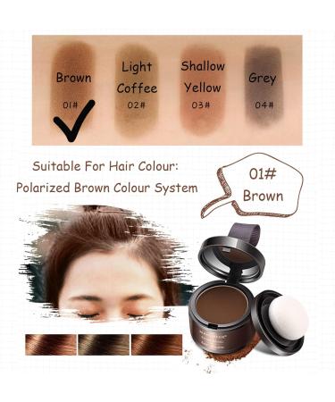 Hairline Powder Hair Shadow Powder Fill Forehead Root Concealer Instantly Conceals Hair for Dark Brown Hair Windproof Waterproof Sweat-Proof Hair Touch-Up for Natural Looking - Buy Online on GoSupps.com