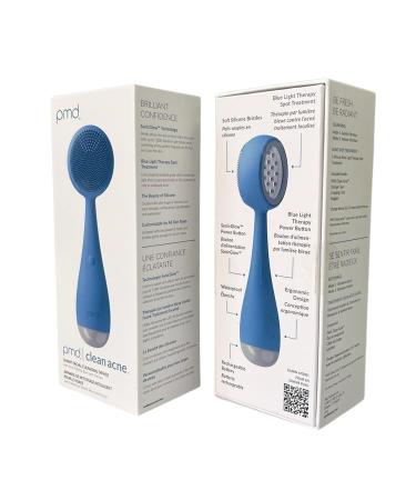 PMD Clean Acne - Smart Facial Cleansing Device with Silicone Brush & Blue Light Treatment for Acne - Waterproof & SonicGlow Technology - Buy Online on GoSupps.com