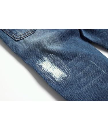KIDSCOOL SPACE Baby Slim Jeans | Elastic Band Ripped Denim Pants | 5-6 Years | Blue-2047 - Buy Online on GoSupps.com