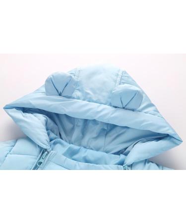 Happy Cherry Baby Hooded Romper Footie Pajamas Bear-light Blue 12-18 Months - Buy Online on GoSupps.com