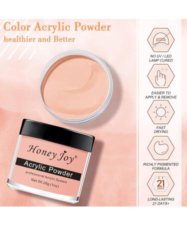 HJ-NAP017 Acrylic Nail French Manicure Powder - 28g/box Professional White Clear Red Nude Acrylic Nail System for Nail Extension - Buy Online on GoSupps.com