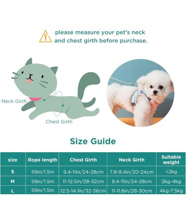 Adjustable Escape-Proof Cat Dishes & Harness Set - Reflective Stripes in Pink & Blue for Small Cats | Geeric International Shipping - Buy Online on GoSupps.com