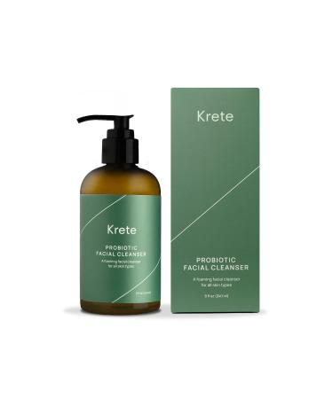 Krete Probiotic Facial Cleanser | 30-Second Skin Care for All Skin Types | 8 oz for Radiant Healthy Skin - Buy Online on GoSupps.com