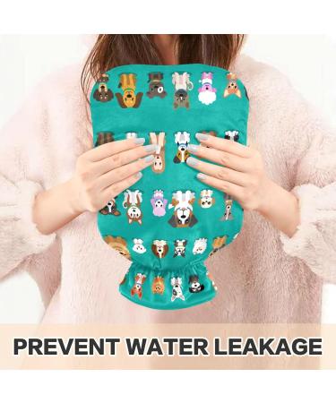Heat Bottles for Pain Relief - Cartoon Dog Design 2L Water Heating Pillows for Neck & Shoulder Comfort - Buy Online on GoSupps.com