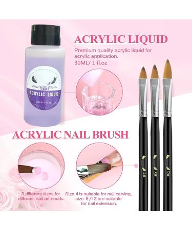 Rosarden Professional Acrylic Nails Kit - Complete Set for Beginners with Acrylic Liquid, Powder, Primer, Dehydrator, Brush, and Forms - Buy Online on GoSupps.com
