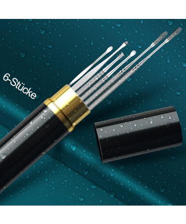 Premium Stainless Steel Ear Wax Removal Kit - Ear Cleaner Set with Storage Box for Adults - Buy Online on GoSupps.com