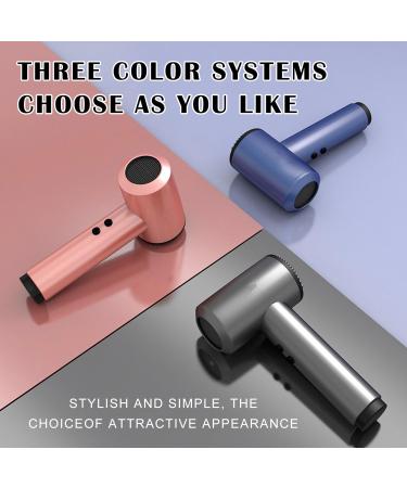 Travel Cordless Hair Dryer Compact Dryers with Charging Base and Nozzle 5000mAh Free Standing Hairdryer 6 Levels Wind Speed Adjustment for Women Blue - Buy Online on GoSupps.com