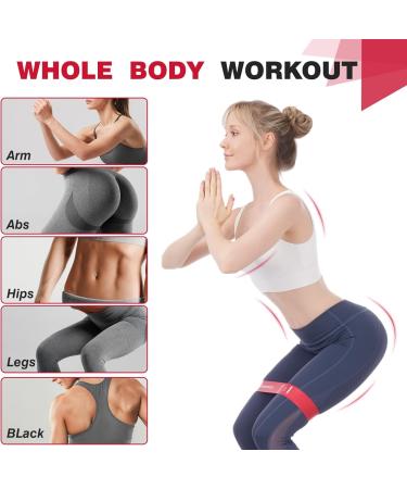 Resistance Bands Set for Women - Non-Elastic Yoga Strap & 5 Levels of Resistance for Home Gym - Ideal for Stretching & Physical Therapy - Buy Online on GoSupps.com