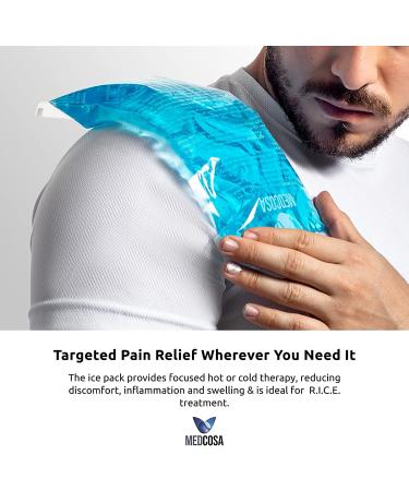 Medcosa Large Flexible Sport Ice Pack | Cold Reusable Pack for Sport Injuries & R.I.C.E Treatment | Relieve Any Ache & Pain - Buy Online on GoSupps.com