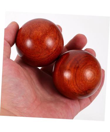 Beaupretty Wooden Handicraft Massage Balls - 4 PCS Stress-Relief & Muscle Stretching Tools - 5x5cm Mahogany & Bamboo Gymnastics Balls - Buy Online on GoSupps.com