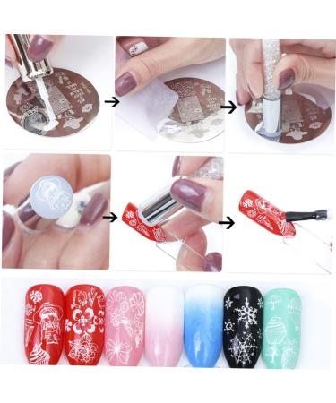 minkissy 1 Set Double-headed Silicone Diamond Seal Nail Art Jelly Stamper Jelly Nail Stamper Tool Convenient Rhinestone Stamp Nail Craft Kits Silicone Nail Tools Crafts Silica Gel Flash 8.6X3cm Colorful - Buy Online on GoSupps.com