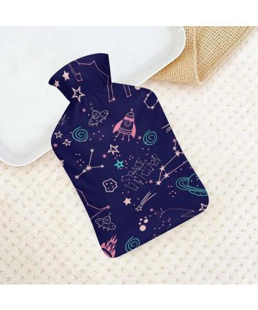 Unicorn Planet Hot Water Bottle with Plush Cover | Bed Warmer for Adults & Kids - 26.5x15.3cm | International Shipping Available - Buy Online on GoSupps.com