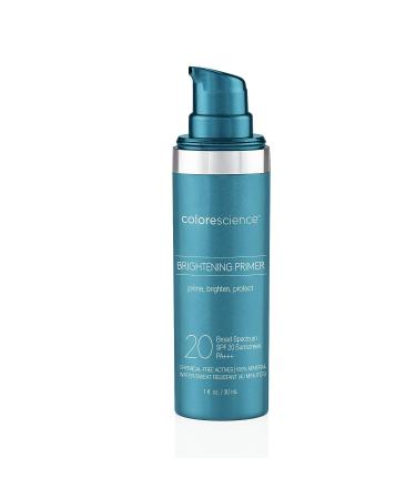 Colorescience Brightening Primer SPF 20 1 Fl Oz - Mineral Sunscreen Water Resistant - Unscented - Buy Online on GoSupps.com