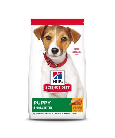 Hill's Science Diet Dry Dog Food, Puppy, Small Bites, Chicken Meal & Barley Recipe 4.5 Pound (Pack of 1) White