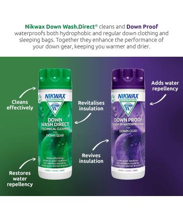 Nikwax Downwash - Clean & Impregnate Down Clothing & Gear | 2 x 300ml - International Shipping Available - Buy Online on GoSupps.com