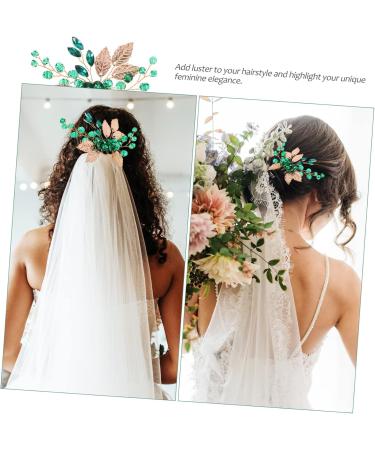 FRCOLOR Set of 4 Alloy Rhinestones Comb Elegant Light Rhinestone Accessories for Women Accessories for Girls Tiara Gold Decoration Hair Comb Clip Manual Accessories - Buy Online on GoSupps.com