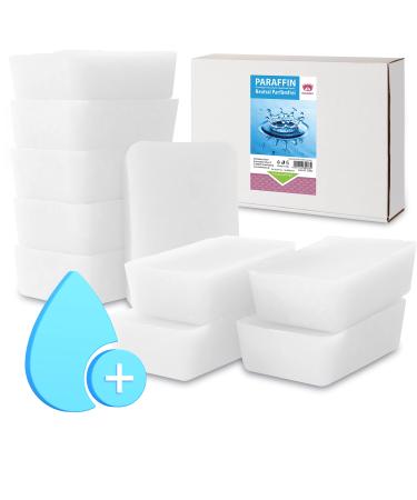 Kosmetex paraffin bath neutral-heating bath for hands + feet-well-being for joints-suitable for occupational therapy and physiotherapy-perfume-free-wax block (10x 500ml)