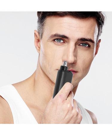 Nose Hair Trimmer - Portable Electric Hair Clipper for Men & Women | Ear Eyebrow Beard Grooming | 7000 RPM Motor & Type C Quick Charge (Black - Buy Online on GoSupps.com