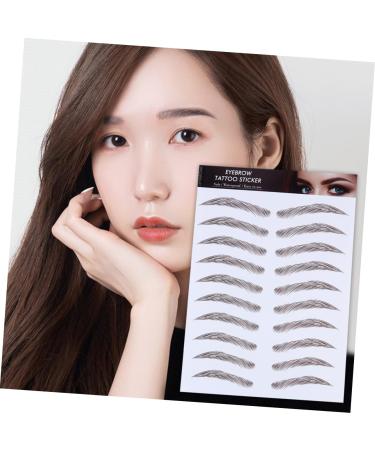 FOMIYES 12 Pcs Eyebrow Stickers Waterproof Makeup Eyebrows Tattooed Eyebrow Stencils Makeup Tools 3d Make up - Buy Online on GoSupps.com