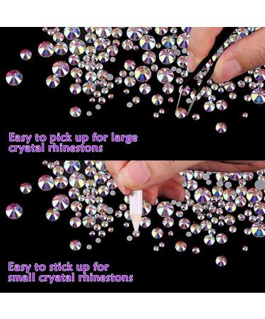 1600 Pieces Self-Adhesive Rhinestones - 6 Sizes for Face Nails & Crafts - Includes Tweezers & Dotting Pen - Buy Online on GoSupps.com