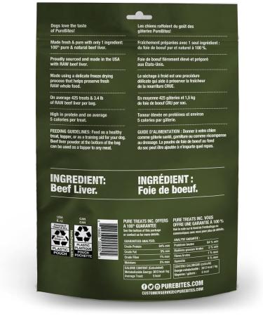 PureBites 1Pb470Bl Beef Liver for Dogs (16.6Oz/470G) + PureBites Gently Air Dried Beef Jerky Dog Treats (213g) 470 g (Pack of 1) Beef Liver+ Beef Jerky Dog Treats - Buy Online on GoSupps.com