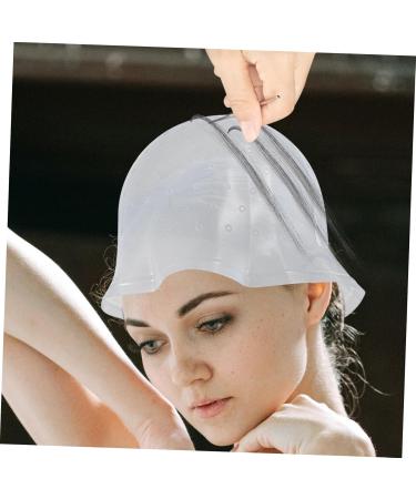 FRCOLOR caps salon hair cap hair highlighting hat silicone hair coloring hat silicone hair salon cap silicone highlight hat salon silicone cap hair highlight hat brighten dye Silica gel - Buy Online on GoSupps.com