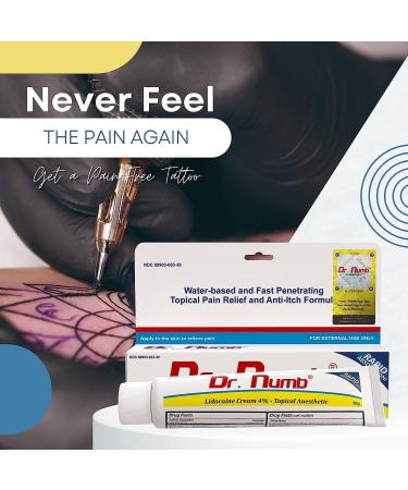 Dr. Numb 4% Lidocaine Cream with Vitamin E for Pain Relief - 30g (1) - Buy Online on GoSupps.com