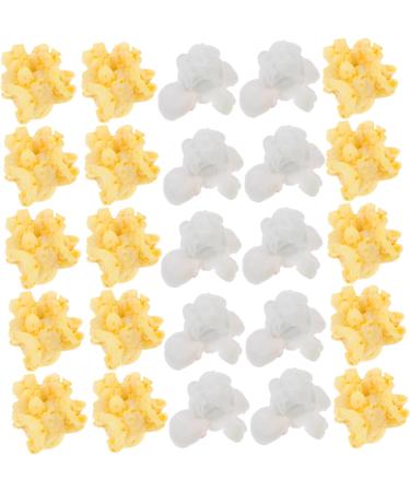 TEHAUX 40 Pcs Artificial Popcorn Resin Candy Material White - Buy Online on GoSupps.com