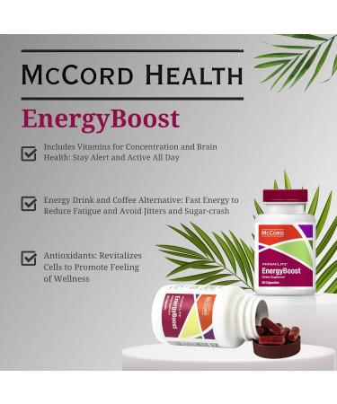 Olivamine EnergyBoost - 60 Capsules with Taurine Rhodiola Vitamin B12 & Olive Leaf Extract for Enhanced Energy & Focus - Buy Online on GoSupps.com