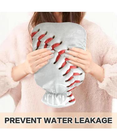 Naanle 1L Baseball Pointed Hot Water Bottle - Transparent Sports Heat Bottle for Bed Hand & Feet Warmer | Pain Relief & Cold Therapy - Buy Online on GoSupps.com