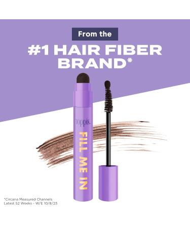 Toppik Fill Me In Hairline Filler - Hair Color Root Touchup Hair Fibers Wand for Thinning Hairline 0.176 oz (5 g) Black - International Shipping Available - Buy Online on GoSupps.com