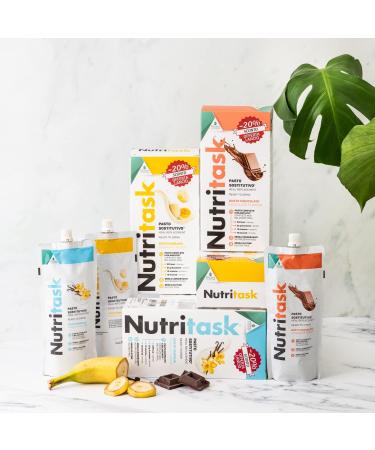  PromoPharma Nutritask - Complete ready-to-eat meal replacement - with 13 vitamins and 10 minerals - Preservative-free and gluten-free - Chocolate - Buy Online on GoSupps.com